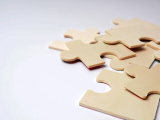 picture of wooden puzzle, a game that also for kids educational 