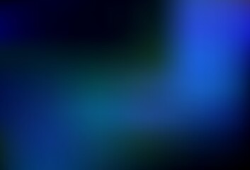 Dark BLUE vector blurred bright texture.