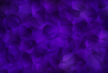 Dark Purple vector background with abstract shapes.