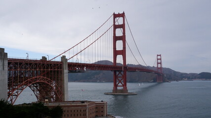 Golden State Bridge landscape view