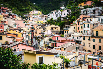 Fototapeta na wymiar view of the old town of vernazza, cinque terre