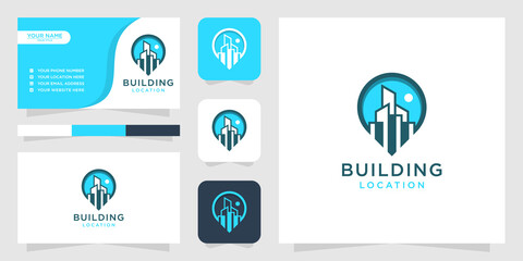 Building location logo and business card