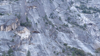 Rock in the mountains in Yosemite