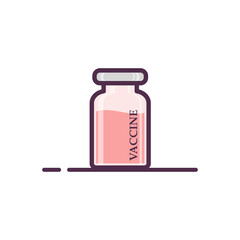 bottle vaccine of medicine