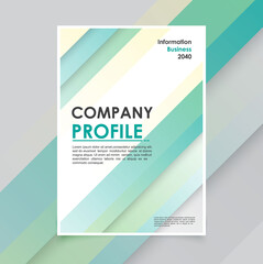 Modern business brochure template minimals