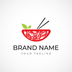 healthy leaf logo for nutrition. detox. food. plant. cooking. organic salad. vegetable element with hand drawn design logo concept 