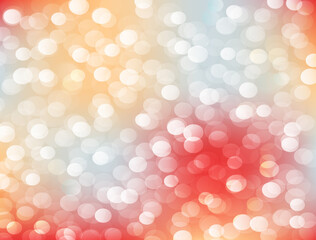 White shiny ,sparkles, bright light bokeh on red and blue backdrop's vector design. Christmas and New year pattern background. Holiday's decoration. Banner with colorful blurred abstract illustration.