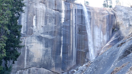 waterfall in the mountains