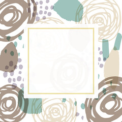 アブストラクトなモダンカラーフレーム