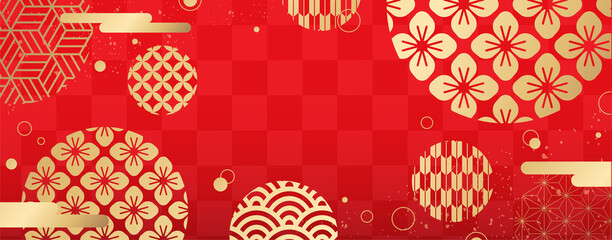 和柄素材　伝統模様　パターン セット　和柄	
