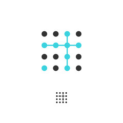 Illustration Vector Graphic of Rectangle Dot Logo. Perfect to use for Technology Company