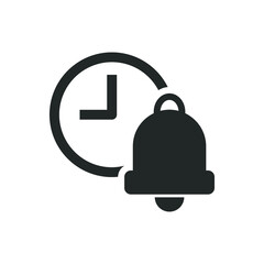 Fototapeta premium Time alert icon