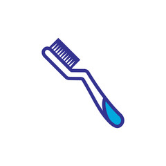 toothbrush icon, vector, design trendy