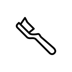 toothbrush icon, vector, design trendy