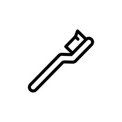 toothbrush icon, vector, design trendy