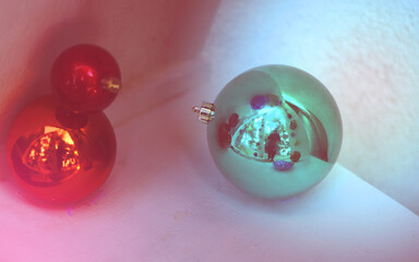 Photo of retro Christmas balls