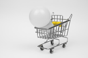 Bulb in shopping cart