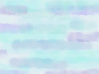 青色系の水彩ペイント風の抽象背景イラスト