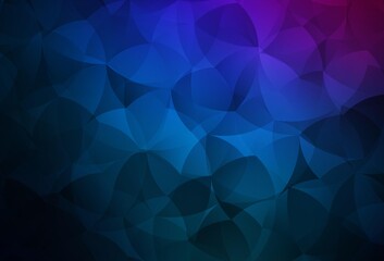 Dark Pink, Blue vector polygonal template.