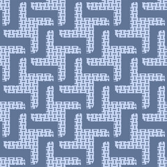 Japanese Geometric Windmill Vector Seamless Pattern