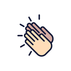 Obraz premium applause icon vector illustration design