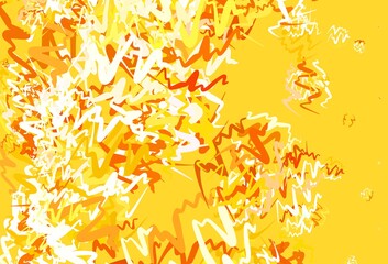 Light Yellow vector texture with bent lines.