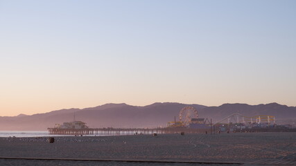 Mountains and Pier with Ocean View