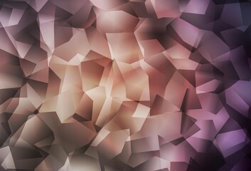 Dark Pink vector abstract mosaic background.