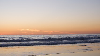 Fototapeta premium Sunset in Santa Monica Beach