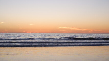 Sunset in Santa Monica Beach