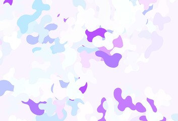 Light Pink, Blue vector texture with abstract forms.