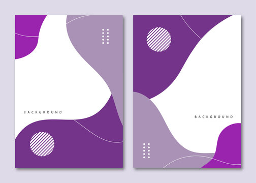 Abstract Fluid Purple Backgrounds
