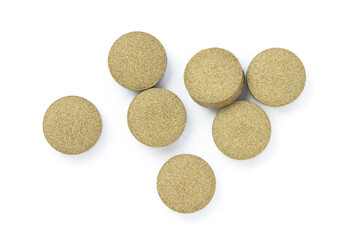 pills isolated on white