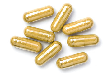 pills isolated on white