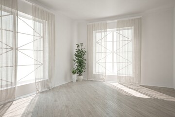 Modern interior design. 3D illustration