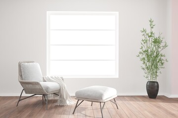 Modern interior design. 3D illustration