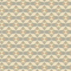 Abstract Seamless Yellow And Brown Triangles Pattern Background