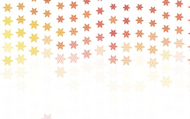 Fototapeta na wymiar Light Red vector texture with colored snowflakes, stars.