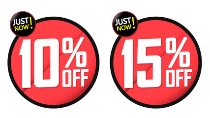 Set Sale banners design template, discount tags, app icons, vector illustration