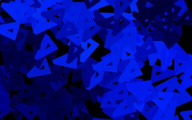 Dark BLUE vector pattern with polygonal style.