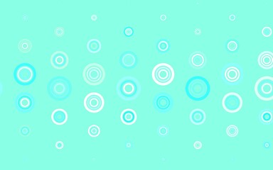 Light Green vector pattern with spheres.