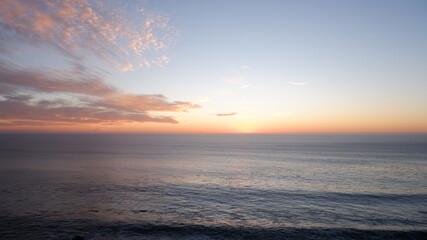 Pacific ocean and sunset