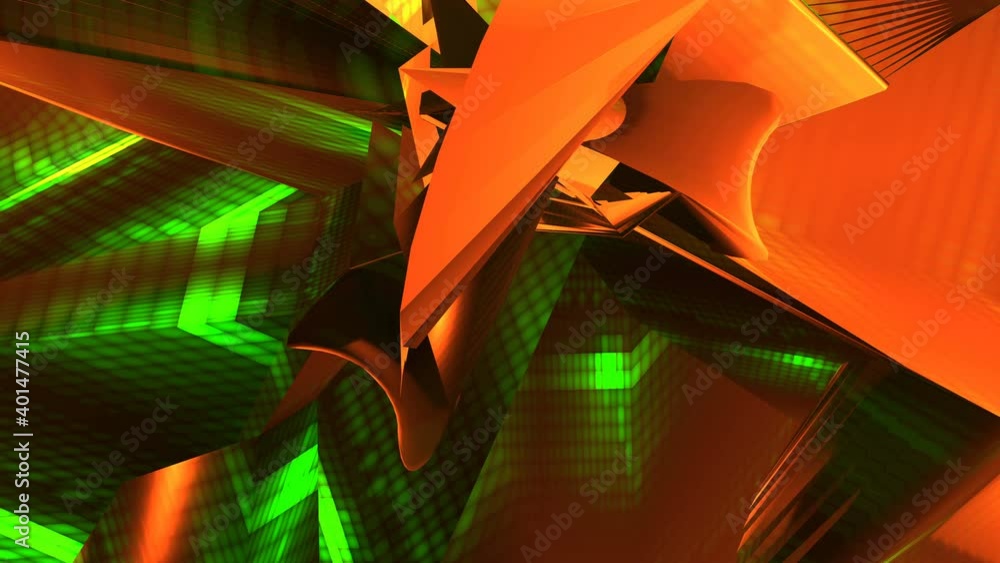 Aufkleber abstract moving video background screen saver computer render 4k resolution