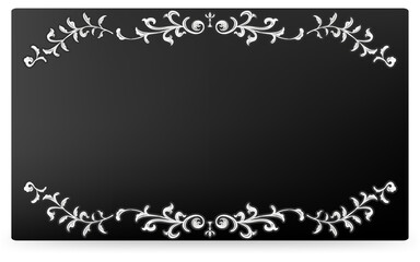 フレーム素材、手描きのナチュラルなリーフフレーム