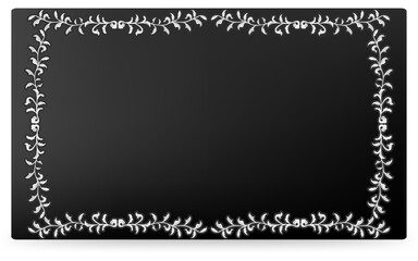 フレーム素材、手描きのナチュラルなリーフフレーム