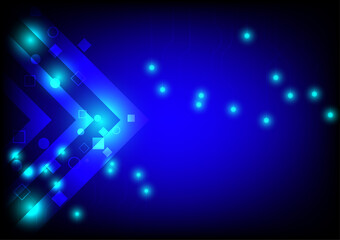 Fototapeta premium Abstract technology background. Infographics and futuristic digital innovation. Data flow process.