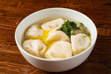 dumplings with minced meat and herbs