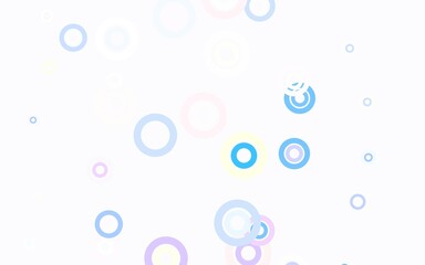 Light Green, Red vector background with spots.