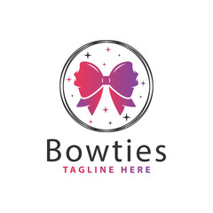 modern bow tie logo