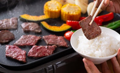 家で焼肉